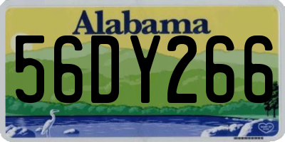 AL license plate 56DY266