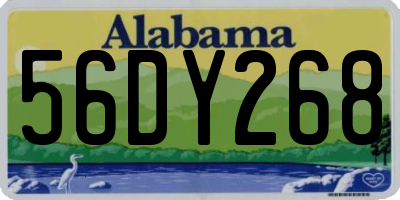 AL license plate 56DY268