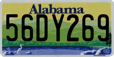 AL license plate 56DY269