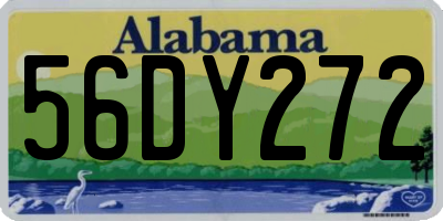 AL license plate 56DY272