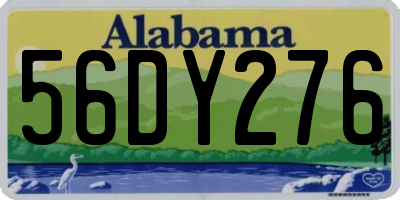 AL license plate 56DY276