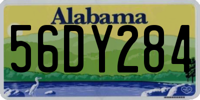 AL license plate 56DY284