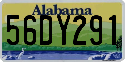 AL license plate 56DY291