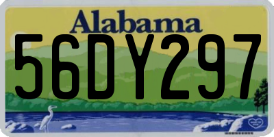 AL license plate 56DY297