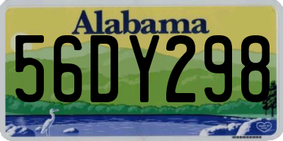 AL license plate 56DY298