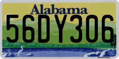 AL license plate 56DY306