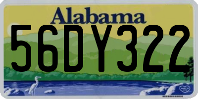 AL license plate 56DY322