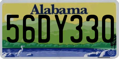 AL license plate 56DY330
