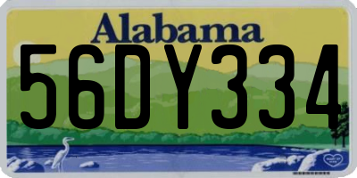 AL license plate 56DY334