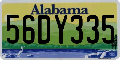 AL license plate 56DY335