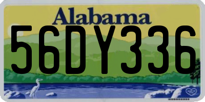 AL license plate 56DY336
