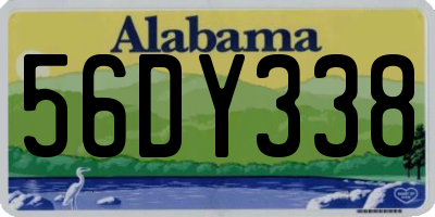 AL license plate 56DY338