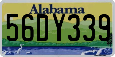 AL license plate 56DY339