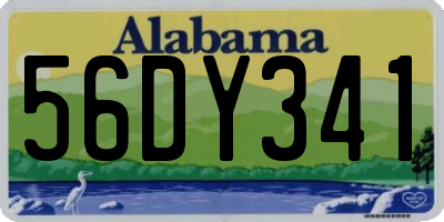 AL license plate 56DY341