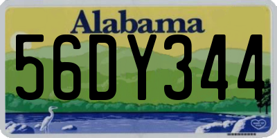 AL license plate 56DY344