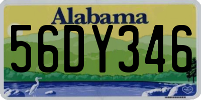 AL license plate 56DY346