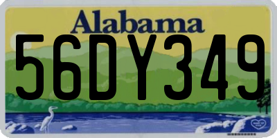 AL license plate 56DY349