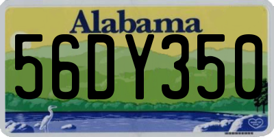 AL license plate 56DY350