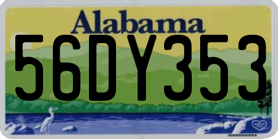 AL license plate 56DY353