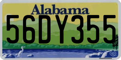 AL license plate 56DY355