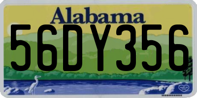 AL license plate 56DY356