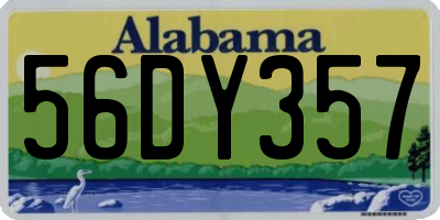 AL license plate 56DY357