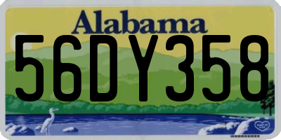 AL license plate 56DY358
