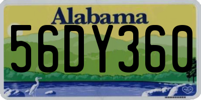 AL license plate 56DY360
