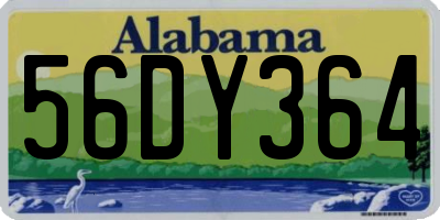 AL license plate 56DY364