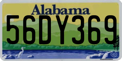 AL license plate 56DY369