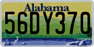 AL license plate 56DY370
