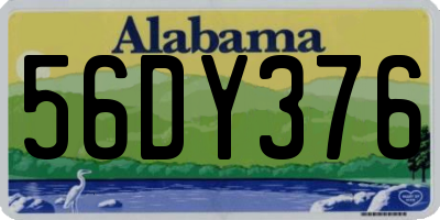 AL license plate 56DY376