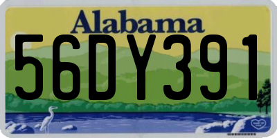 AL license plate 56DY391