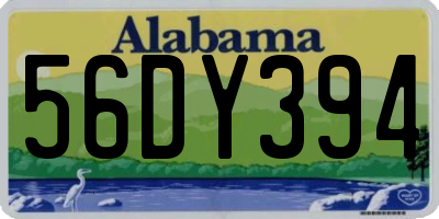 AL license plate 56DY394