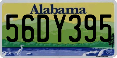 AL license plate 56DY395