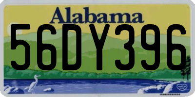 AL license plate 56DY396