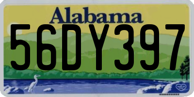 AL license plate 56DY397