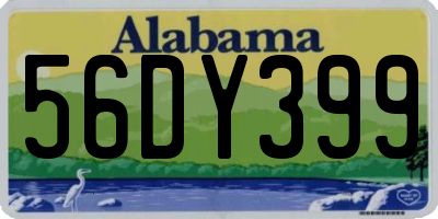 AL license plate 56DY399