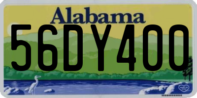AL license plate 56DY400
