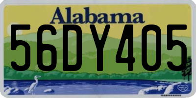 AL license plate 56DY405