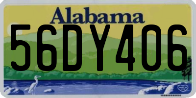 AL license plate 56DY406