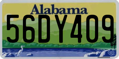 AL license plate 56DY409