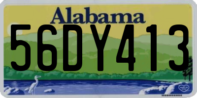 AL license plate 56DY413