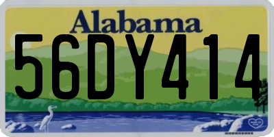 AL license plate 56DY414