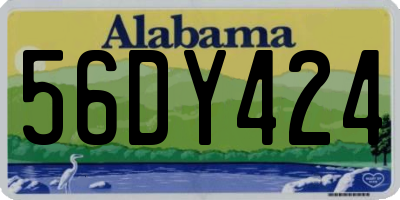 AL license plate 56DY424