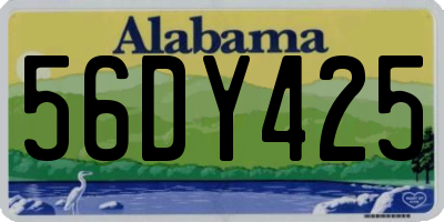 AL license plate 56DY425