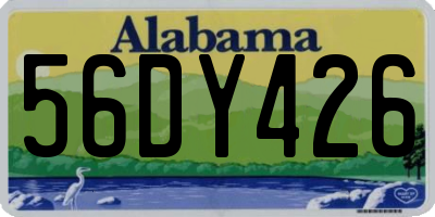 AL license plate 56DY426
