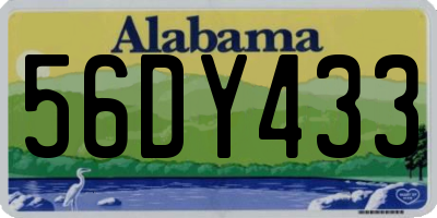 AL license plate 56DY433
