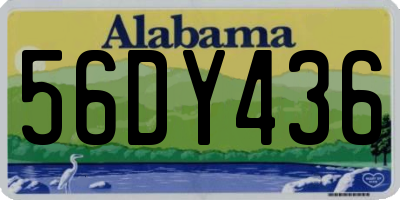 AL license plate 56DY436