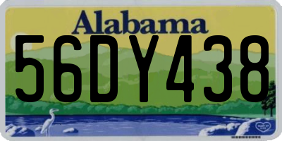 AL license plate 56DY438